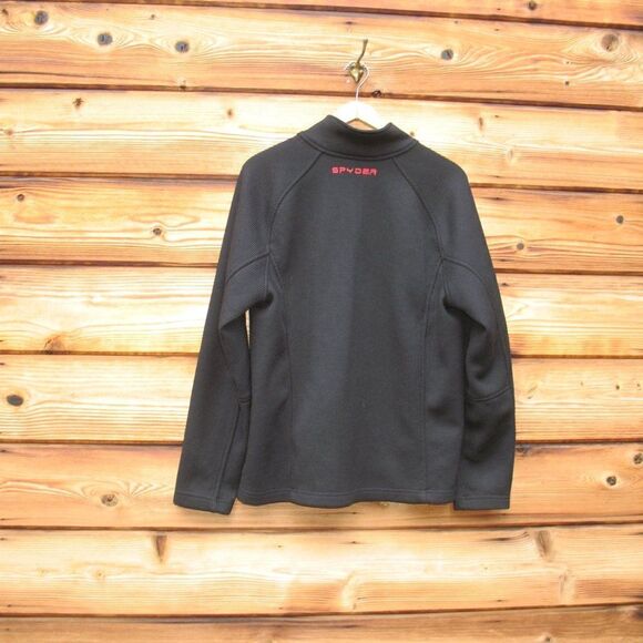 Spyder  Men's Black Constant Knit Full Zip Jacket - Picture 7 of 12